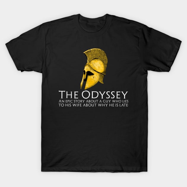 Archaic Ancient Greek Mythology Odyssey History Of Greece T-Shirt by Styr Designs